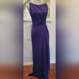 ◇$600 ROBERT RODRIGUEZ BEAUTIFUL PUPLE LONG GOWN US S